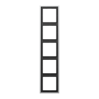 Rėmelis penkiagubas aliumininis LS - JUNG