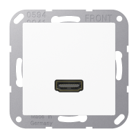 Lizdas HDMI baltos spalvos AS A - JUNG