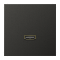 Lizdas į/l HDMI su dangteliu antracito spalvos A - JUNG
