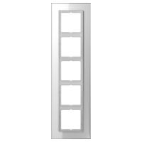 Rėmelis penkiagubas stiklinis baltas LS - JUNG