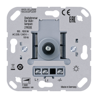 Reguliatorius šviesos 1000W kaitrinei ir halogeninei lempai 230V - JUNG