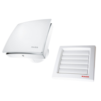 Ventiliatorius 100mm drėgmės pašalinimui 92m3/val. 32dB(A) 8W 230V IPX4 AKE 100 - MAICO