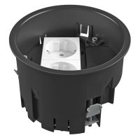 Dėžutė grindinė 2 vietų juoda GES R2 PA - OBO BETTERMANN