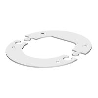 Panelė lubinė kolonėlei 125x125 baltos spalvos WAGRM45 - OBO BETTERMANN