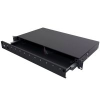 Panelė optinė ODF 12 SC simplex 19" tuščia 1U, ištraukiama - C&C