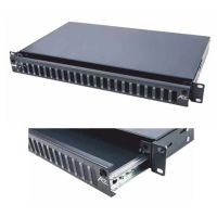 Panelė optinė ODF 24 SC simplex 19" tuščia 1U, ištraukiama - C&C