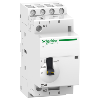 Kontaktorius 4P 25A 230V AC 4no 2 modulių iCT25A Acti9 - SCHNEIDER ELECTRIC
