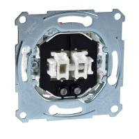 Jungiklis p/t dvigubas su pašvietimu užspaudžiami kontaktai 10A 250V System M - SCHNEIDER ELECTRIC