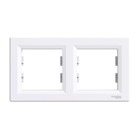 Rėmelis dvigubas baltas ASFORA - SCHNEIDER ELECTRIC