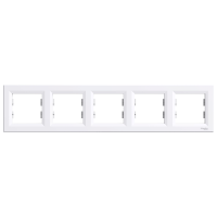 Rėmelis penkiagubas baltas ASFORA - SCHNEIDER ELECTRIC