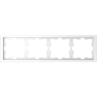 Rėmelis keturgubas lotus spalvos RAL9003 D-Life Merten - SCHNEIDER ELECTRIC