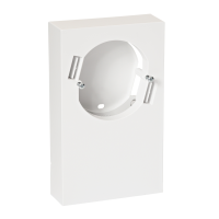 Dėžutė v/t vienguba baltas Exxact - SCHNEIDER ELECTRIC