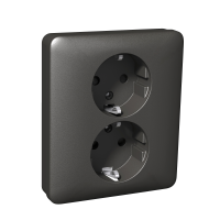 Lizdas p/t dvigubas antracito spalvos Exxact X-T - SCHNEIDER ELECTRIC