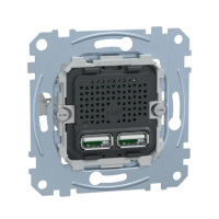 Lizdas p/t dvigubas USB įkroviklio 2.1A - SCHNEIDER ELECTRIC