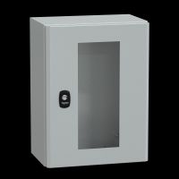 Skydas v/t 400x300x200mm IP65 metalinis S3D durys su stiklu - SCHNEIDER ELECTRIC