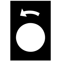 Markiruotė "Į KAIRĘ" juoda - SCHNEIDER ELECTRIC