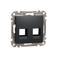 Dangtelis dvigubas RJ45 AMP cat5e, cat6 UTP antracito spalvos SEDNA DESIGN - SCHNEIDER ELECTRIC