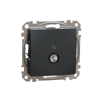 Lizdas p/t TV galinis be rėmelio varžtiniai kontaktai antracito spalvos 4db SEDNA DESIGN - SCHNEIDER ELECTRIC
