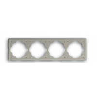 Rėmelis keturgubas šampano / metalo spalvos 1724-79 IMPULS - ABB