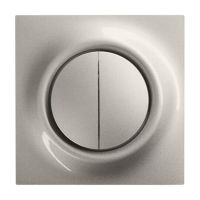 Klavišas dvigubam jungikliui Šampano / metalo spalvos 1785-79 IMPULS - ABB