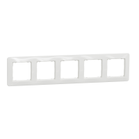 Rėmelis penkiagubas IP20 baltas SEDNA DESIGN - SCHNEIDER ELECTRIC