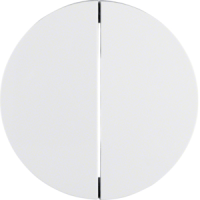 Klavišas dvigubam jungikliui Baltas blizgus R.1 - BERKER