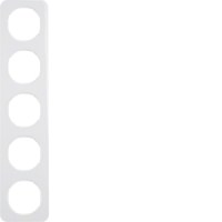 Rėmelis penkiagubas baltas blizgus R.1 - BERKER