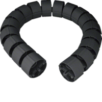 Kanalas lankstus apvalus antracitas D-70mm L-1m RAL9005 - HAGER