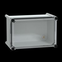 Dėžutė v/t [180x270x180] IP66 tuščia pilka poliesterio skaidrus dangtelis Thalassa PLS - SCHNEIDER ELECTRIC