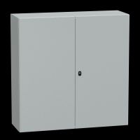 Skydas v/t 1200x1200x400 IP55 metalinis su montažine plokšte dvejų durų S3D Spacial - SCHNEIDER ELECTRIC