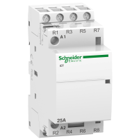 Kontaktorius 4P 25A 24V AC 4nc 2 modulių ICT Acti9 - SCHNEIDER ELECTRIC