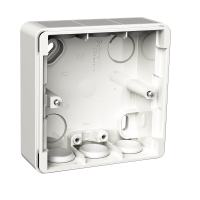 Dėžutė v/t [85x85x25] vienguba balta IP44 Exxact - SCHNEIDER ELECTRIC