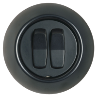 Jungiklis v/t dvigubas varžtiniai kontaktai juodos spalvos 16A 250V AC Renova - SCHNEIDER ELECTRIC