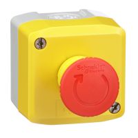 Postas valdymo 1 STOP mygtuko su fiksacija 2nc IP66 geltonos spalvos XALK Harmony - SCHNEIDER ELECTRIC