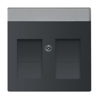 Dangtelis aklinas su vieta markiracijai juodos matinės spalvos 1800-885 - ABB