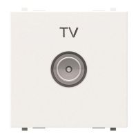 Lizdas p/t TV baltas 1V 2 modulių N2250.07 ZENIT - ABB