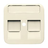 Dangtelis dramblio kaulo spalvos 2xRJ45 su užrašu 1800-212 - ABB