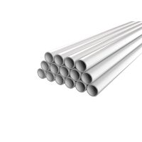 Vamzdis tiesus D25 750N/5cm pilkas be movos be halogenų EVOEL SM-0H [3m] - EVOPIPES