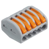 Gnybtas paskirstymo dėžutei 5x4.0mm2 Cu daugiagysliam laidui 222 - WAGO