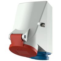 Lizdas CEE v/t 5P 16A 400V IP44 6h + SCHUKO TwinCONTACT - MENNEKES