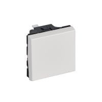 Mygtukas p/t viengubas baltas 2 modulių 6A Mosaic 45 - LEGRAND