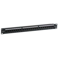 Panelė komutacinė Kat.6 UTP 24xRJ45, 19" 1U juoda - EFB-ELEKTRONIK