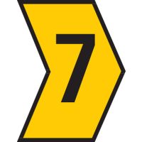Markiruotė "7" laidui užmaunama 4-9mm karpoma geltona HGDC4 [pak. po 250 vnt.] - HELLERMANN TYTON