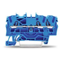 Gnybtas 2.5mm2 3 laidams mėlynas ant bėgelio - WAGO