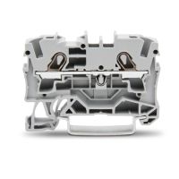 Gnybtas 4mm2/6.2mm pilkas ant bėgelio - WAGO