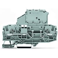 Gnybtas-saugiklis 6mm2 pilkas ant bėgelio - WAGO