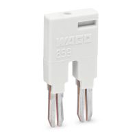 Trumpiklis 2 polių trumpikliui pilkas 859 serija - WAGO