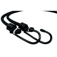 Guma tvirtinimo 0.8m su kabliukais juoda PEXU - PROTEC