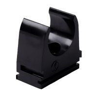 Laikiklis vamzdžiui D50 juodas UV atsparus be halogenų E90 - KOPOS KOLIN