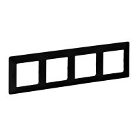 Rėmelis keturgubas juodas matinis VALENA LIFE - LEGRAND